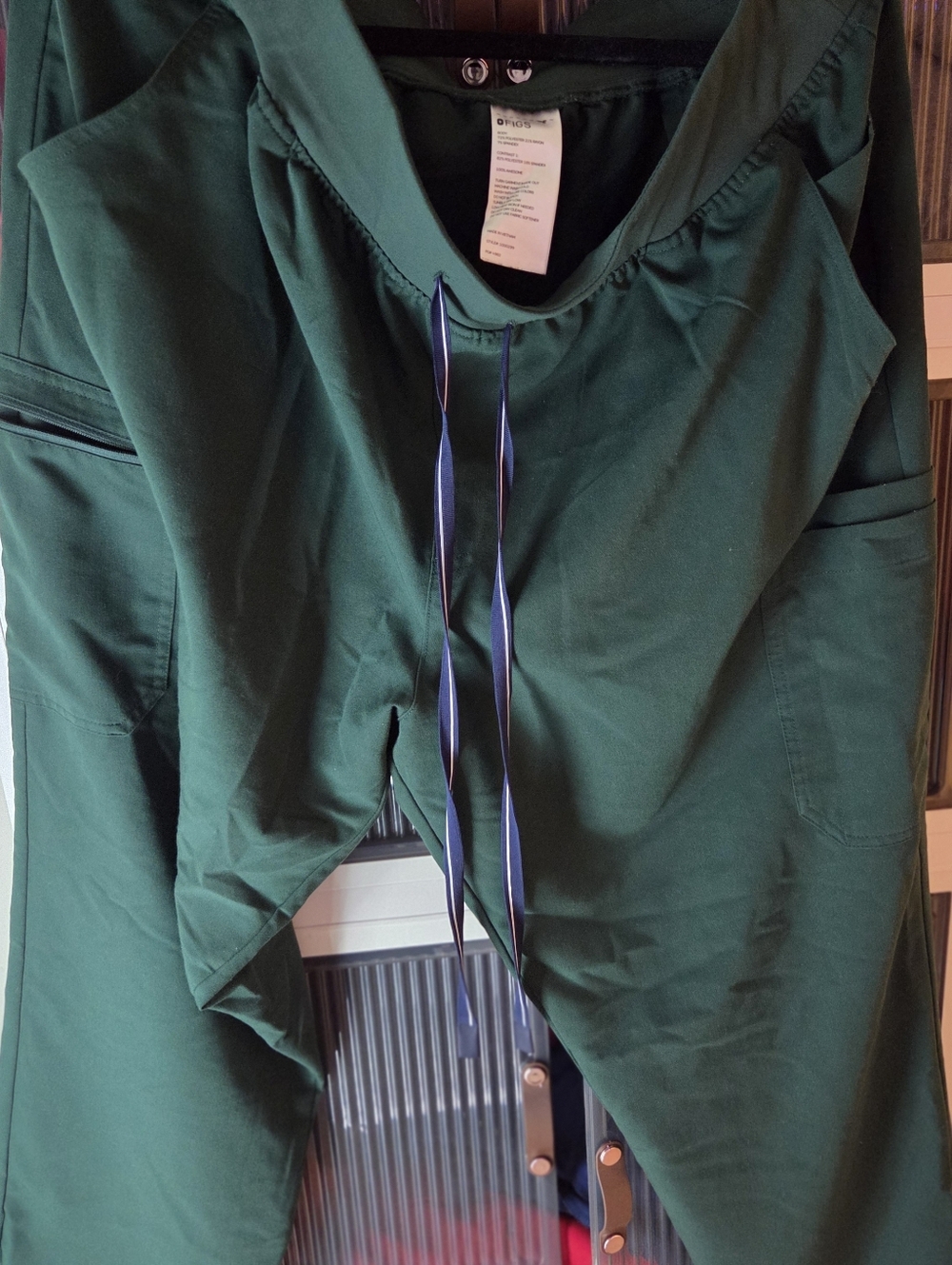 Figs Hunter Green Scrub Pants
